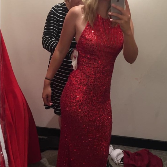 jovani red prom dress - Picture 2 of 3